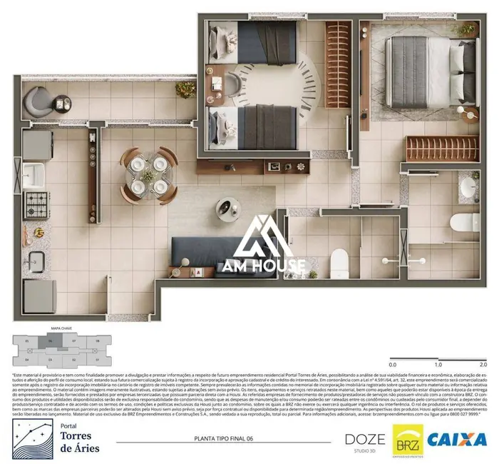 Apartamento com 2 quartos à venda, 53m2 em Campo Redondo, Sao Pedro Da Aldeia - RJ - imagem 5 Foto 5 de Apartamento com 2 quartos à venda, 53m2 em Campo Redondo, Sao Pedro Da Aldeia - RJ