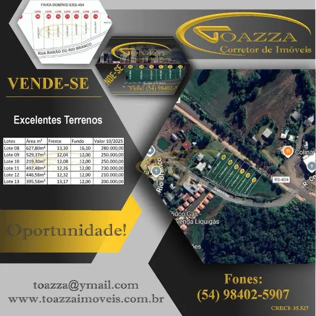 Foto 1 de Terreno / Lote à venda, 627m2 em Sarandi - RS