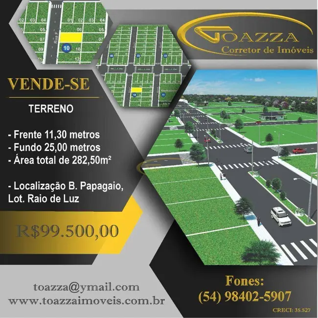 Foto 1 de Terreno / Lote à venda, 282m2 em Sarandi - RS