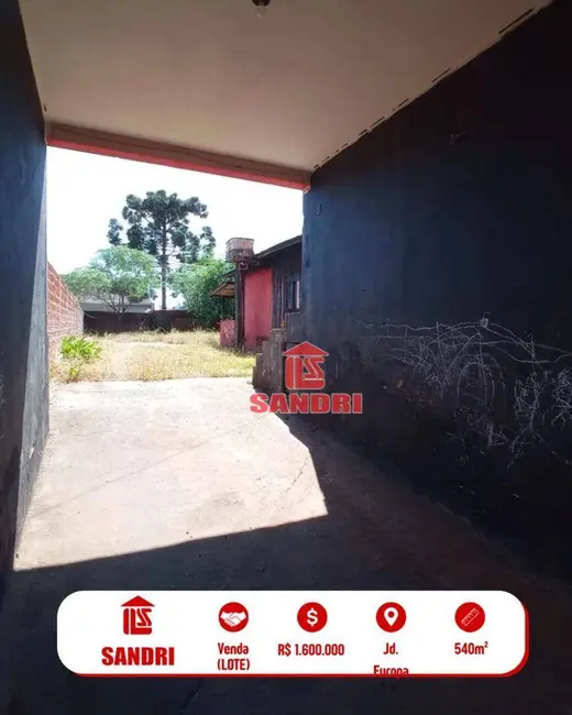 Foto 6 de Terreno / Lote à venda, 540m2 em Jardim Europa, Sarandi - PR