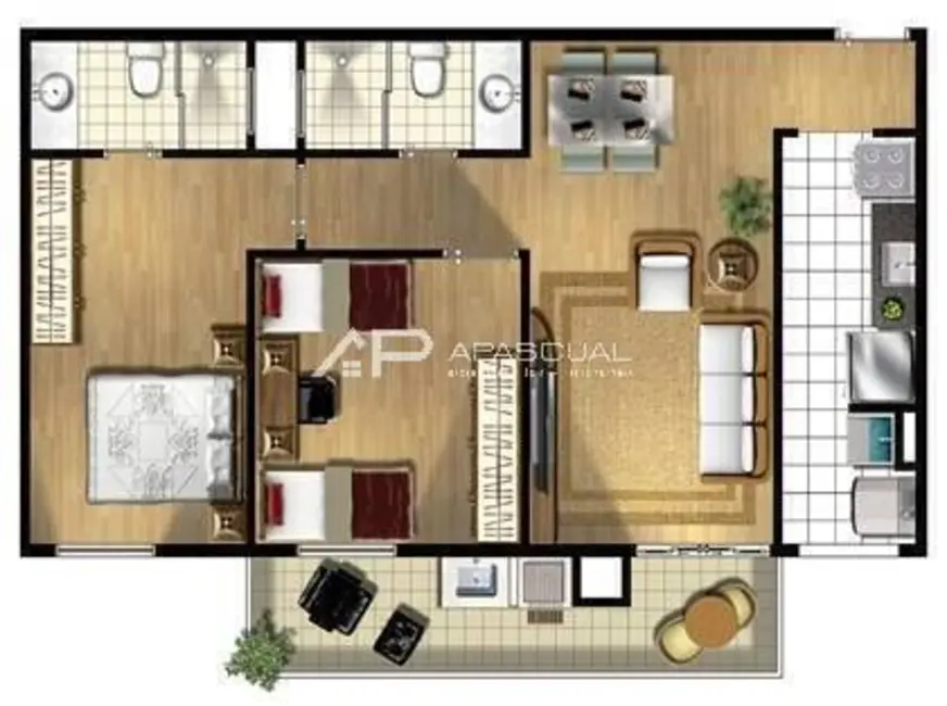 Foto 9 de Apartamento com 3 quartos à venda, 92m2 em Sao Jose Dos Campos - SP