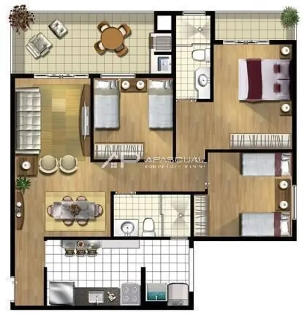 Foto 8 de Apartamento com 3 quartos à venda, 92m2 em Sao Jose Dos Campos - SP