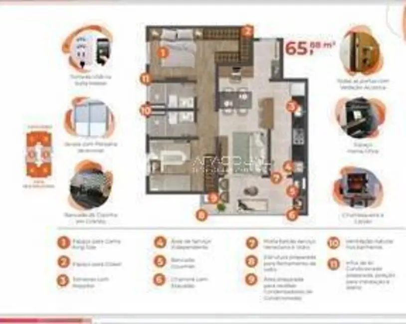 Foto 6 de Apartamento com 2 quartos à venda, 66m2 em Sao Jose Dos Campos - SP