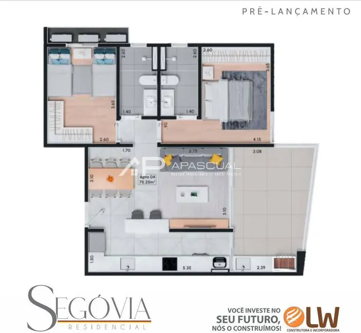 Foto 9 de Apartamento com 2 quartos à venda e para alugar, 72m2 em Indaiá, Caraguatatuba - SP