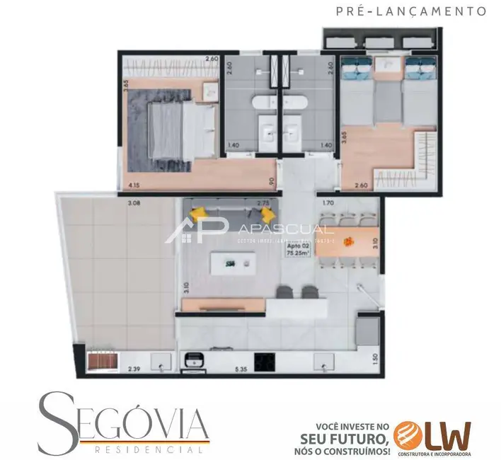 Foto 5 de Apartamento com 2 quartos à venda e para alugar, 72m2 em Indaiá, Caraguatatuba - SP
