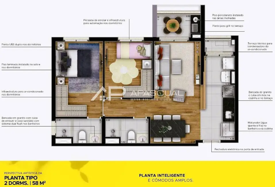 Apartamento com 1 quarto à venda, 34m2 em Sao Jose Dos Campos - SP - imagem 5 Foto 5 de Apartamento com 1 quarto à venda, 34m2 em Sao Jose Dos Campos - SP