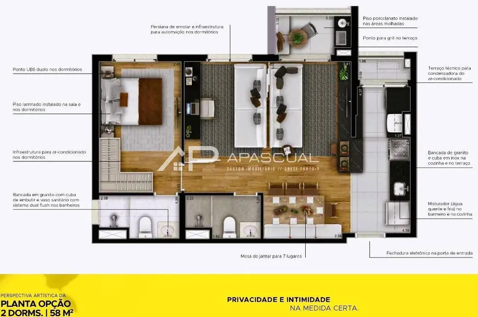 Apartamento com 1 quarto à venda, 34m2 em Sao Jose Dos Campos - SP - imagem 8 Foto 8 de Apartamento com 1 quarto à venda, 34m2 em Sao Jose Dos Campos - SP