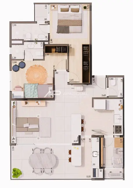 Apartamento com 2 quartos à venda, 75m2 em Sao Jose Dos Campos - SP - imagem 4 Foto 4 de Apartamento com 2 quartos à venda, 75m2 em Sao Jose Dos Campos - SP