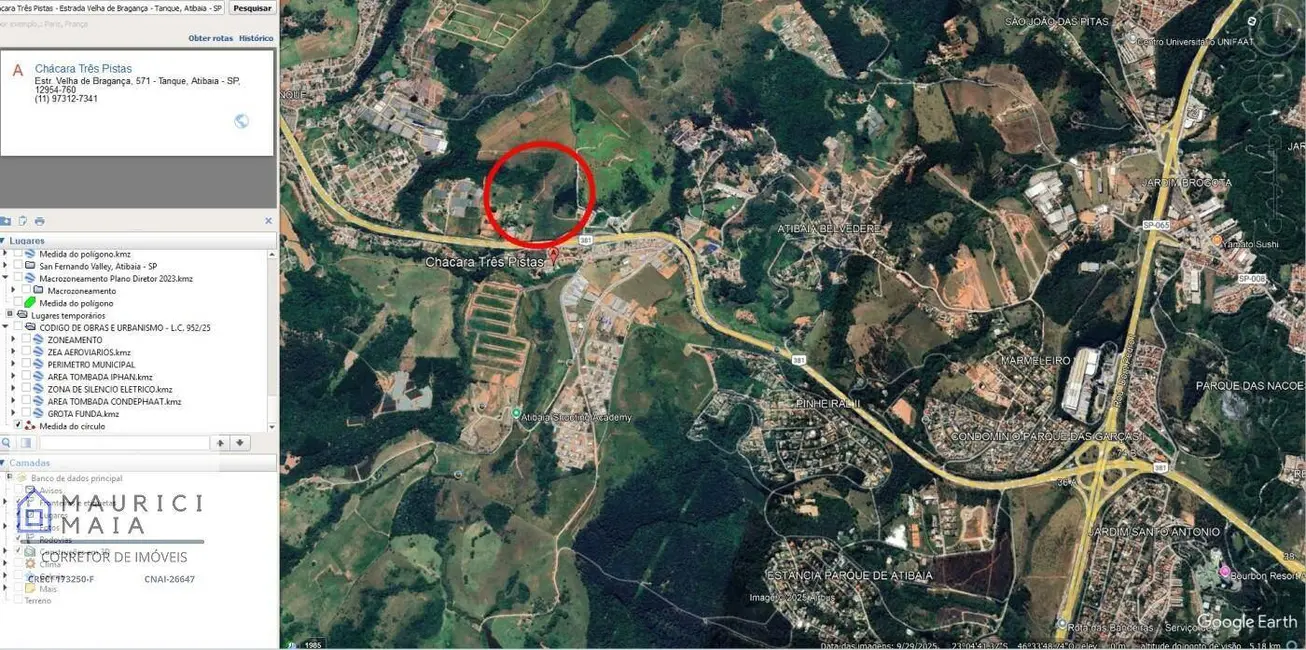 Foto 9 de Terreno / Lote à venda, 188803m2 em Tanque, Atibaia - SP