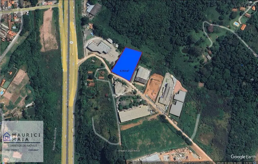 Foto 2 de Terreno / Lote à venda, 6713m2 em Ribeirão dos Porcos, Atibaia - SP