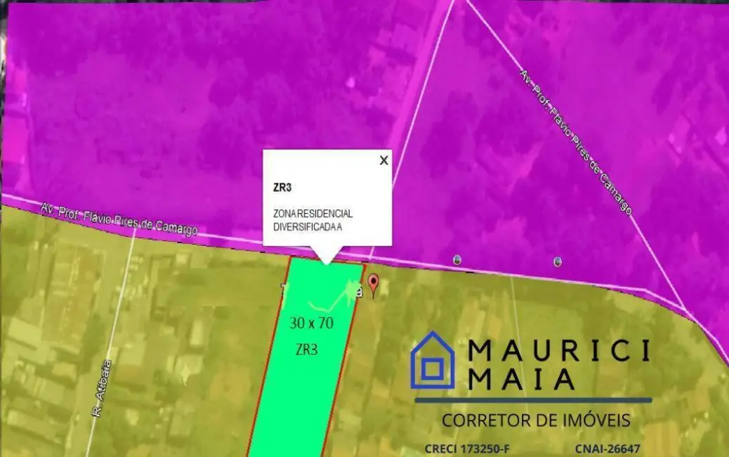 Foto 6 de Terreno / Lote à venda, 2100m2 em Jardim Colonial, Atibaia - SP