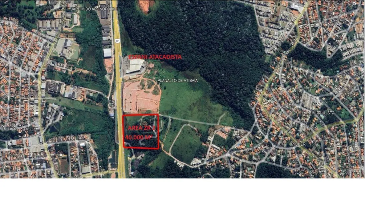 Foto 4 de Terreno / Lote à venda, 40000m2 em Alvinópolis, Atibaia - SP