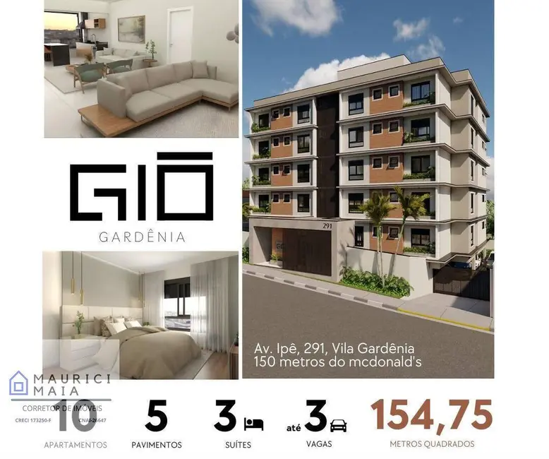 Foto 5 de Apartamento com 3 quartos à venda, 155m2 em Vila Gardênia, Atibaia - SP