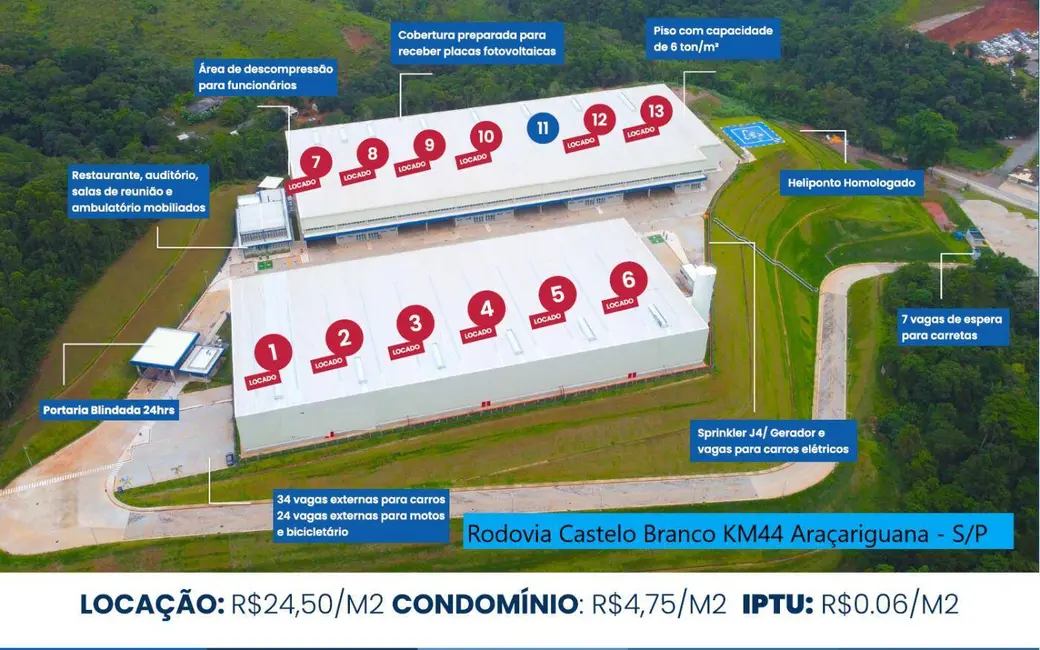 Foto 2 de Armazém / Galpão para alugar, 1650m2 em Aracariguama - SP