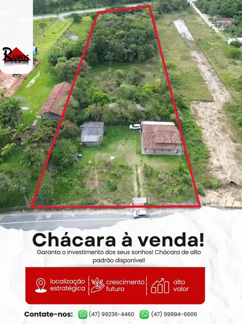Foto 1 de Chácara com 4 quartos à venda, 9362m2 em Balneario Barra Do Sul - SC