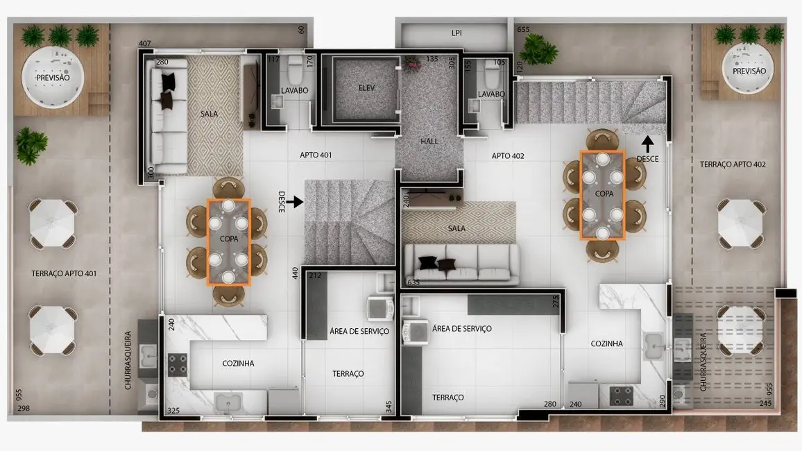 Foto 7 de Apartamento com 4 quartos à venda, 83m2 em Santa Rosa, Belo Horizonte - MG