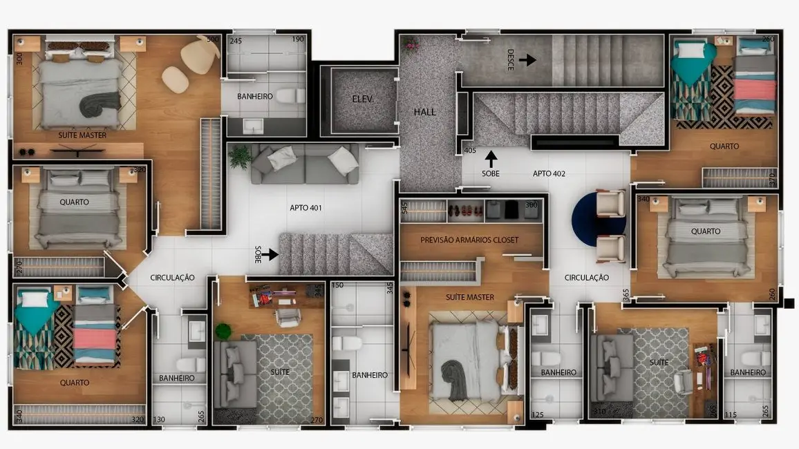 Foto 6 de Apartamento com 4 quartos à venda, 83m2 em Santa Rosa, Belo Horizonte - MG