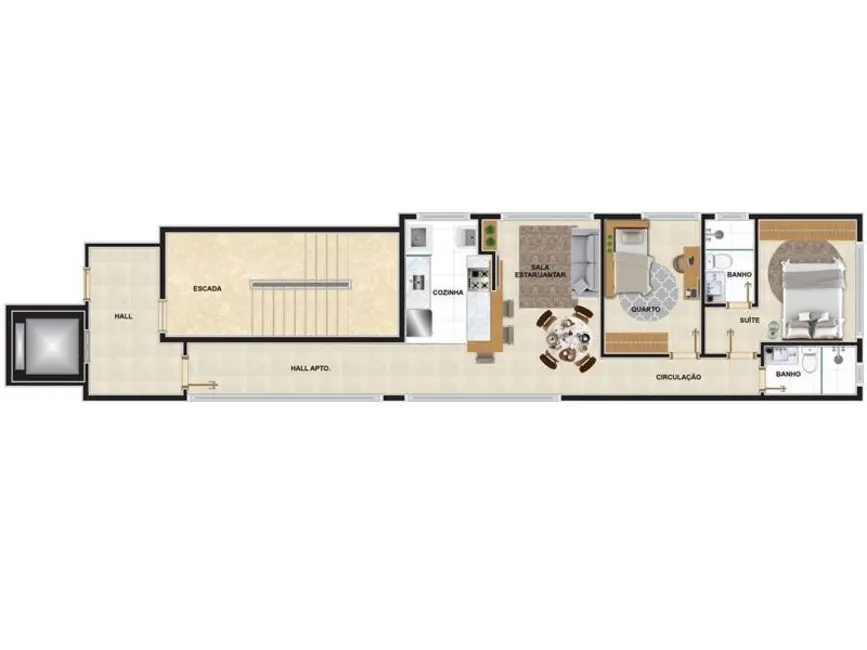 Foto 2 de Apartamento com 2 quartos à venda, 60m2 em Lourdes, Belo Horizonte - MG