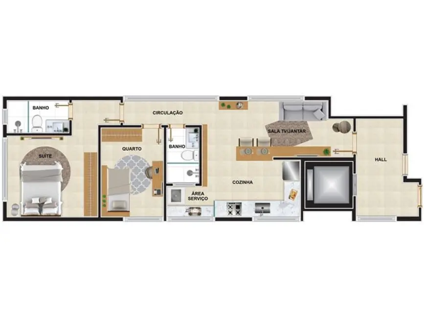 Foto 3 de Apartamento com 2 quartos à venda, 60m2 em Lourdes, Belo Horizonte - MG