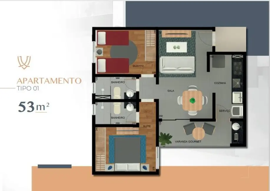 Foto 3 de Apartamento com 2 quartos à venda, 53m2 em Castelo, Belo Horizonte - MG