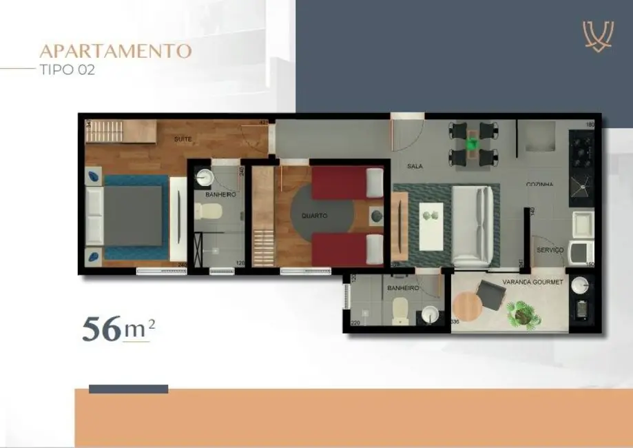 Foto 2 de Apartamento com 2 quartos à venda, 53m2 em Castelo, Belo Horizonte - MG