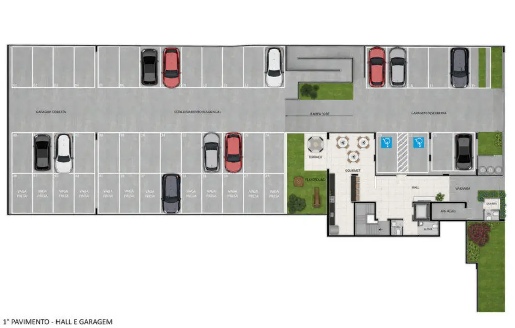 Foto 3 de Apartamento com 2 quartos à venda, 53m2 em Santa Branca, Belo Horizonte - MG