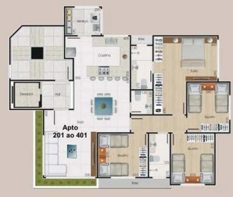 Apartamento com 4 quartos à venda, 104m2 em Jaraguá, Belo Horizonte - MG - imagem 5 Foto 5 de Apartamento com 4 quartos à venda, 104m2 em Jaraguá, Belo Horizonte - MG