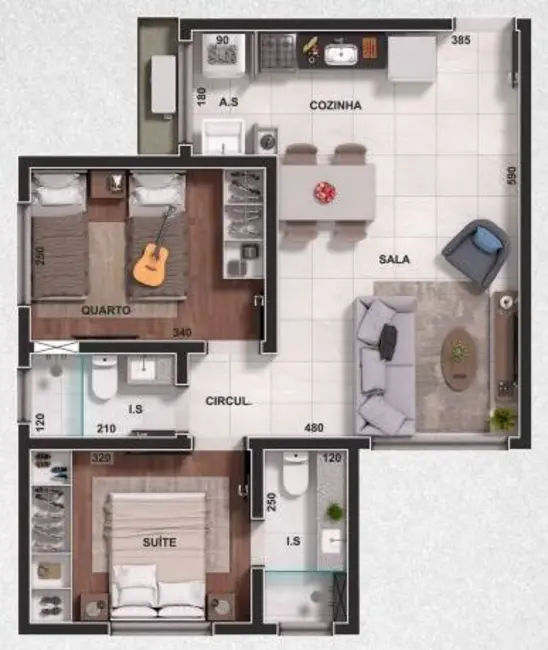 Cobertura com 2 quartos à venda, 26m2 em Dona Clara, Belo Horizonte - MG - imagem 7 Foto 7 de Cobertura com 2 quartos à venda, 26m2 em Dona Clara, Belo Horizonte - MG