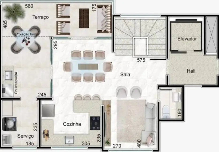 Foto 7 de Apartamento com 3 quartos à venda, 115m2 em Pampulha, Belo Horizonte - MG