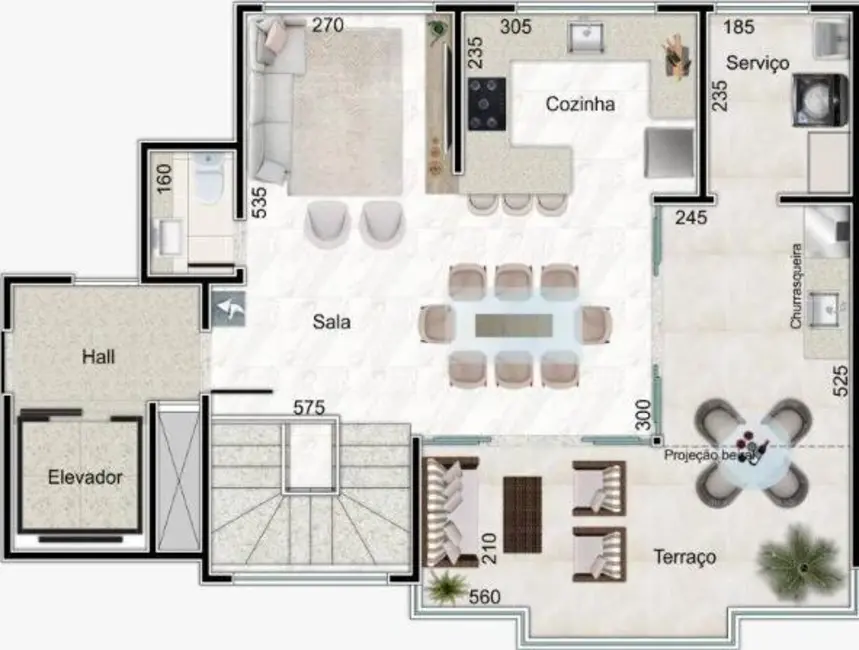 Foto 3 de Apartamento com 3 quartos à venda, 115m2 em Pampulha, Belo Horizonte - MG