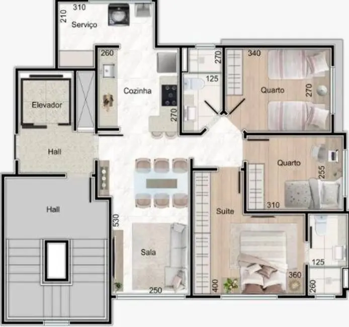 Foto 6 de Apartamento com 3 quartos à venda, 115m2 em Pampulha, Belo Horizonte - MG