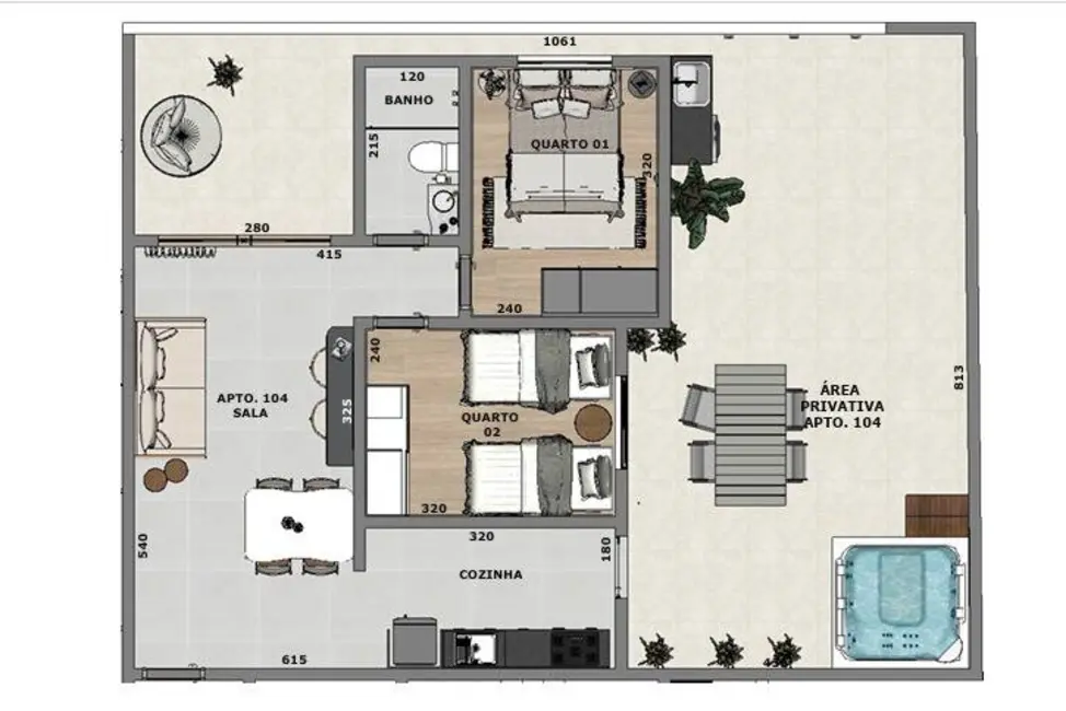 Apartamento com 2 quartos à venda, 29m2 em Indaiá, Belo Horizonte - MG - imagem 3 Foto 3 de Apartamento com 2 quartos à venda, 29m2 em Indaiá, Belo Horizonte - MG
