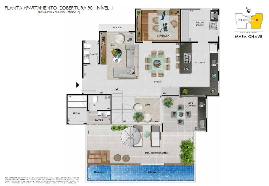 Foto 2 de Cobertura com 4 quartos à venda, 57m2 em Castelo, Belo Horizonte - MG