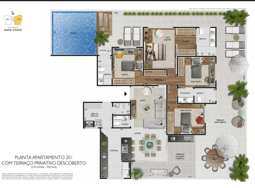 Foto 3 de Apartamento com 4 quartos à venda, 105m2 em Castelo, Belo Horizonte - MG