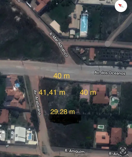 Foto 2 de Terreno / Lote à venda, 1386m2 em Aquiraz - CE