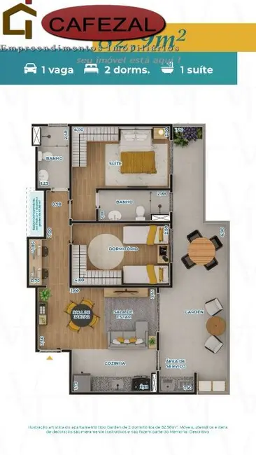Apartamento com 2 quartos à venda, 66m2 em Itupeva - SP - imagem 9 Foto 9 de Apartamento com 2 quartos à venda, 66m2 em Itupeva - SP