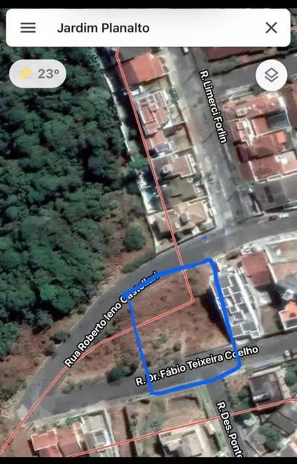Terreno / Lote à venda, 470m2 em Jardim Planalto, Pocos De Caldas - MG - imagem 3 Foto 3 de Terreno / Lote à venda, 470m2 em Jardim Planalto, Pocos De Caldas - MG