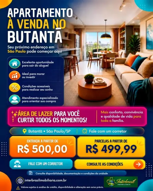 Foto 1 de Apartamento com 2 quartos à venda, 38m2 em Butantã, São Paulo - SP