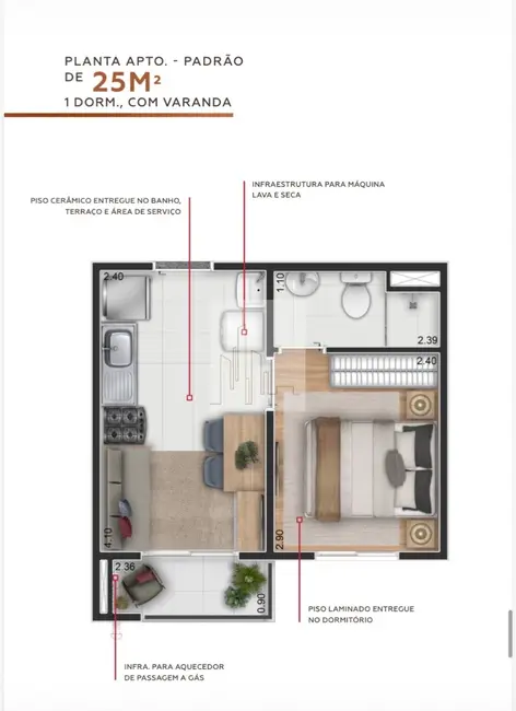 Apartamento com 1 quarto à venda, 25m2 em Vila Dom Pedro I, São Paulo - SP - imagem 5 Foto 5 de Apartamento com 1 quarto à venda, 25m2 em Vila Dom Pedro I, São Paulo - SP