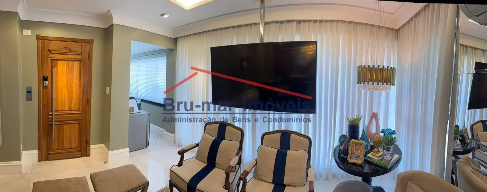 Foto 5 de Apartamento com 3 quartos à venda, 169m2 em Pompéia, Santos - SP