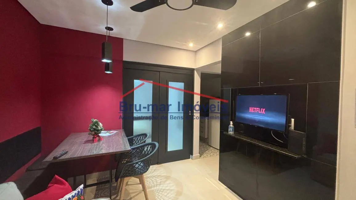 Foto 2 de Apartamento com 1 quarto à venda, 43m2 em Centro, Sao Vicente - SP