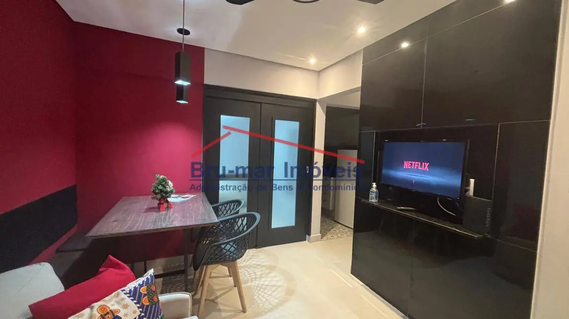 Foto 1 de Apartamento com 1 quarto à venda, 43m2 em Centro, Sao Vicente - SP
