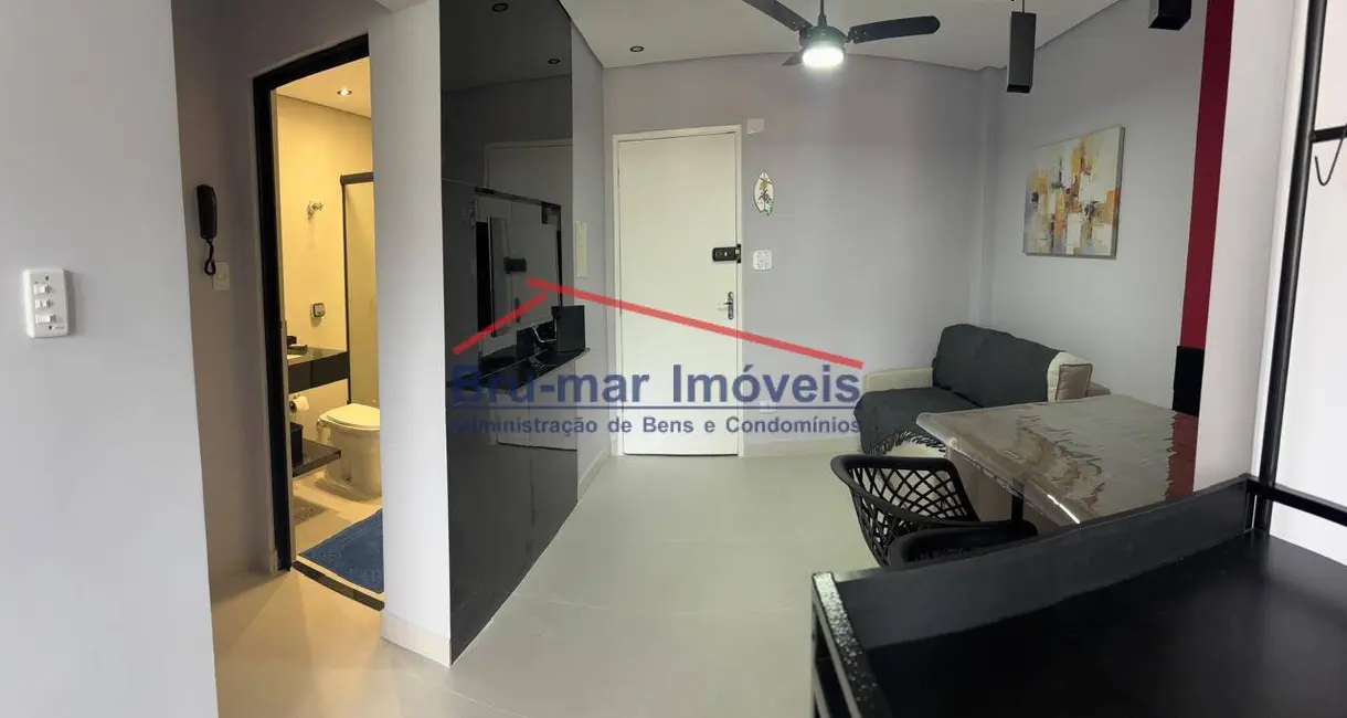 Foto 3 de Apartamento com 1 quarto à venda, 43m2 em Centro, Sao Vicente - SP