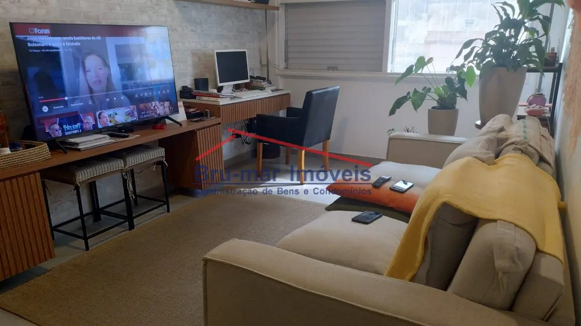 Foto 1 de Apartamento com 1 quarto à venda, 64m2 em Pompéia, Santos - SP