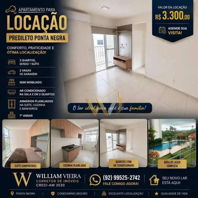 Apartamento com 3 quartos à venda e para alugar, 56m2 em Nova Esperança, Manaus - AM - imagem 1 Foto 1 de Apartamento com 3 quartos à venda e para alugar, 56m2 em Nova Esperança, Manaus - AM
