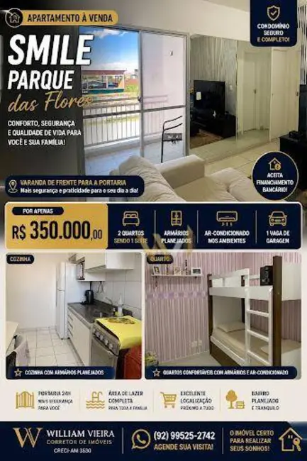 Apartamento com 2 quartos à venda, 59m2 em Flores, Manaus - AM - imagem 1 Foto 1 de Apartamento com 2 quartos à venda, 59m2 em Flores, Manaus - AM