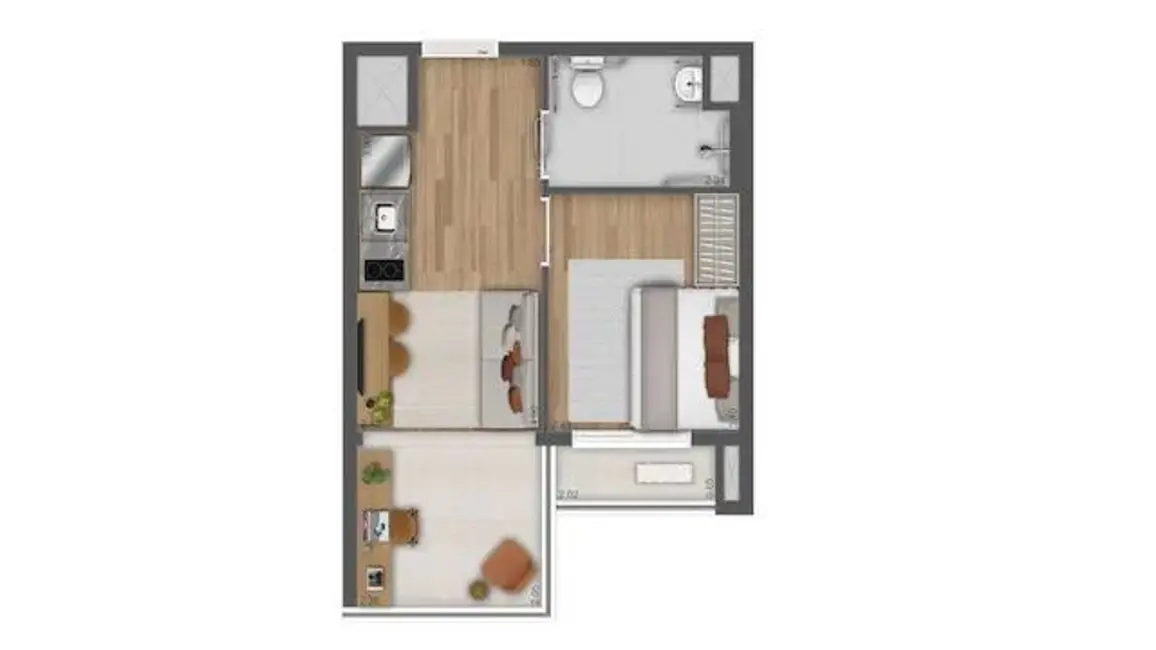Foto 1 de Apartamento com 1 quarto à venda, 35m2 em Pinheiros, São Paulo - SP