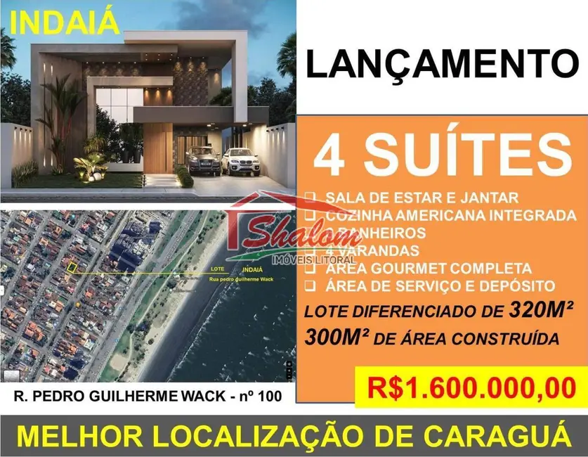 Sobrado com 4 quartos à venda, 300m2 em Indaiá, Caraguatatuba - SP - imagem 6 Foto 6 de Sobrado com 4 quartos à venda, 300m2 em Indaiá, Caraguatatuba - SP