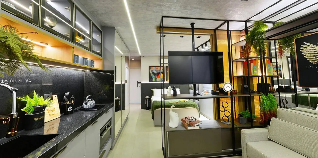 Foto 3 de Apartamento com 1 quarto à venda, 30m2 em Jardim, Santo Andre - SP