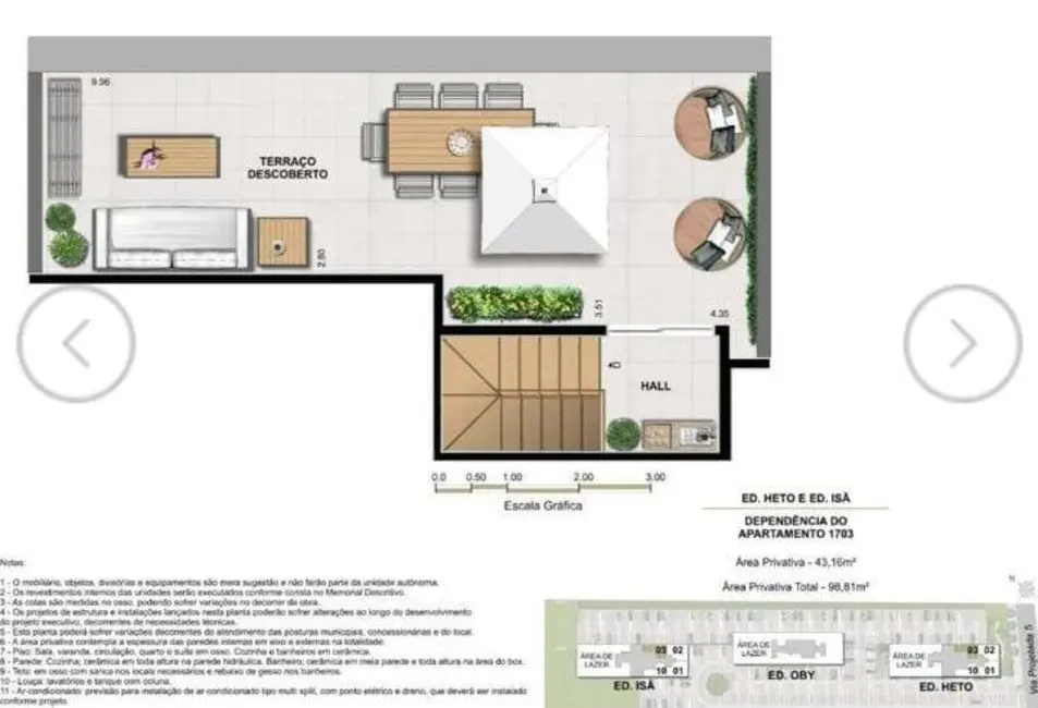 Cobertura com 2 quartos à venda, 98m2 em Barra da Tijuca, Rio De Janeiro - RJ - imagem 7 Foto 7 de Cobertura com 2 quartos à venda, 98m2 em Barra da Tijuca, Rio De Janeiro - RJ